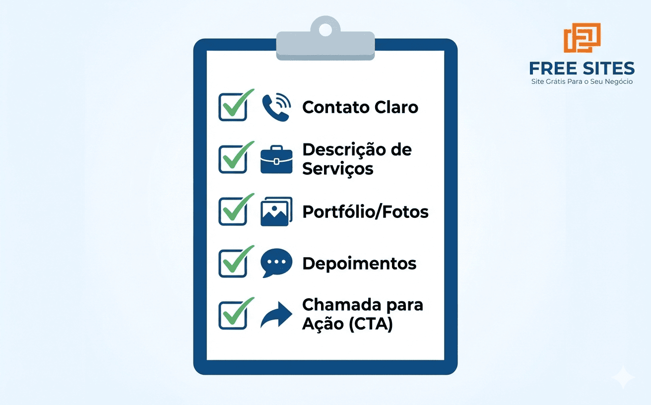 checklist para criar um site